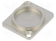 Protection cap; countersunk screw hole; silver; metal; D: 3mm 