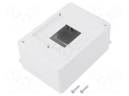 Enclosure: for modular components; IP20; white; No.of mod: 4; MINI ELEKTRO-PLAST NASIELSK