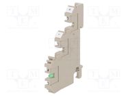 Splice terminal: rail; 2.5mm2; ways: 3; terminals: 4; beige; wemid 