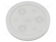 Multigate grommet; light grey; Holes no: 7; -40÷100°C; IP54 TRELLEBORG