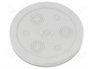 Multigate grommet; light grey; Holes no: 7; -40÷100°C; IP54 TRELLEBORG