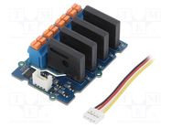 Module: relay; Grove; 5VDC; Ch: 4; max.250VAC; 2A 