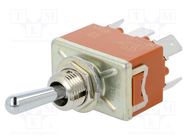 Switch: toggle; Pos: 3; DP3T; ON-OFF-ON; 15A/250VAC; 15A/30VDC PANASONIC