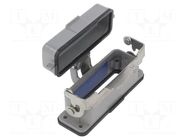 Enclosure for connectors: HDC; size 5; with latch; with cover TE Connectivity