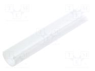 Cover for LED profiles; white; 1m; Kind of shutter: D9; push-in TOPMET