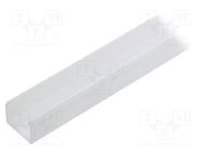 Cover for LED profiles; white; 1m; Kind of shutter: E9; push-in TOPMET