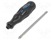 Screwdriver; Pozidriv®,slot; PH2,SL 6; Blade length: 95mm ENGINEER