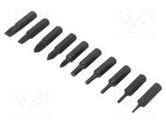 Kit: screwdriver bits; hex key,Phillips,slot; 30mm; 11pcs. ENGINEER