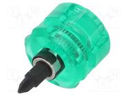 Screwdriver; Phillips,slot; PH1,SL 4,5; Blade length: 16mm ENGINEER