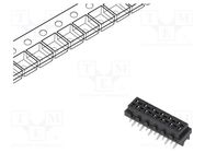 Micro-MaTch; socket; female; PIN: 12; SMT; on PCBs; Layout: 2x6 TE Connectivity