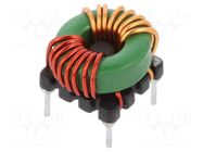 Inductor: wire; THT; 145uH; 20mΩ; ±35%; 11.5x11.5x8.8mm; 5.2A TRACO POWER