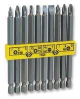 HEXAGON BIT SET, LONG REACH, 1/4", 10PC