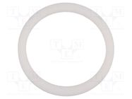 Gasket; PTFE; Thk: 2mm; Øint: 16.1mm; Øout: 21.6mm; M16; white LAPP