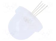 LED; RGB; 16mm; 120°; Front: convex; 4÷4.2/3.1÷3.2/2.9÷3VDC; round POLAM-ELTA