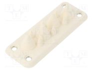 Multigate grommet; white; Holes no: 10; -40÷100°C; UL94V-0; IP55 TRELLEBORG