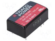 Converter: DC/DC; 8W; Uin: 36÷75VDC; Uout: 24VDC; Iout: 335mA; DIP16 TRACO POWER