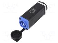 Transition: coupler; CLIFFCON-P; 20A; 250VAC; PIN: 3; for cable CLIFF