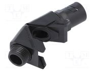 90° angled connector; Thread: PG,outside; polyamide; -20÷80°C HUMMEL