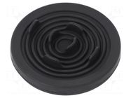 Grommet; Ømount.hole: 50mm; elastomer thermoplastic TPE; black MOREK