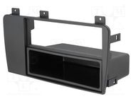 Radio frame; Volvo; 2 ISO; black ACV