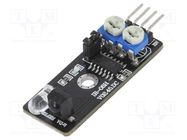 Sensor: distance; reflective; 3.3÷5VDC; TTL; Board dim: 45x11mm OKYSTAR