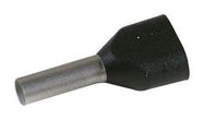 TERMINAL, WIRE FERRULE, 16AWG, BLACK