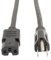 POWER CORD, NEMA 5-15P/IEC C15, 8FT, 15A