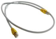 PATCH CORD, RJ45 PLUG-PLUG, 3.3FT, GRY