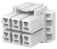 PLUG HOUSING, 6POS, PA 6.6 GF, NATURAL