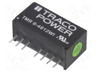 Converter: DC/DC; 6W; Uin: 18÷75V; Uout: 12VDC; Iout: 500mA; SIP8 