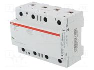 Contactor: 4-pole installation; 100A; 24VAC,24VDC; NO x4 ABB