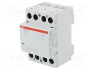 Contactor: 3-pole installation; 63A; 230VAC,230VDC; NO x3 ABB