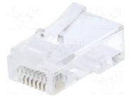 Connector: RJ45; plug; Cat: 6; unshielded,pass through; for cable LOGILINK