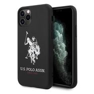 US Polo USHCN65SLHRBK iPhone 11 Pro Max czarny/black Silicone Collection, U.S. Polo Assn.