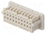 Connector: wire-board; plug; female; SignalBee; 1A; 100V; PIN: 20 HIROSE