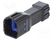 Connector: wire-wire; plug; male; DF63W; 3.96mm; PIN: 3; crimped HIROSE