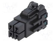 Connector: wire-wire; plug; female; DF63W; 3.96mm; PIN: 4; crimped HIROSE