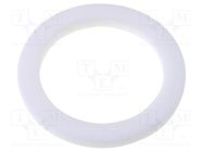 Gasket; PTFE; Thk: 2mm; Øint: 20.1mm; Øout: 27.5mm; M20; white LAPP