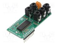 Click board; prototype board; Comp: TDA7468D; audio; 3.3VDC,5VDC 