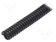 Protective tube; Size: 10; galvanised steel; black; -20÷80°C; IP67 ANAMET EUROPE