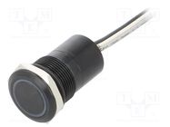 Switch: capacitive; Pos: 2; SPST-NC; 0.01A/12VDC; IP68; ON-(OFF) BULGIN