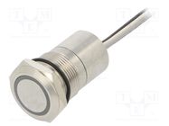 Switch: capacitive; Pos: 2; SPST-NC; 0.01A/12VDC; IP68; ON-(OFF) BULGIN