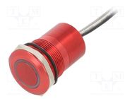 Switch: capacitive; Pos: 2; SPST-NO; 0.01A/12VDC; IP68; OFF-(ON) BULGIN