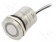 Switch: capacitive; Pos: 2; SPST-NC; 0.01A/12VDC; IP68; ON-OFF; MC BULGIN