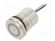 Switch: capacitive; Pos: 2; SPST-NC; 0.01A/12VDC; IP68; ON-(OFF) BULGIN