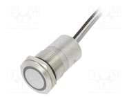 Switch: capacitive; Pos: 2; SPST-NO; 0.01A/12VDC; IP68; OFF-ON; MC BULGIN