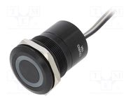 Switch: capacitive; Pos: 2; SPST-NC; 0.01A/12VDC; IP68; ON-OFF; MC BULGIN