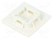 Holder; screw,self-adhesive; polyamide; white; Ht: 5.1mm; L: 25.4mm PANDUIT