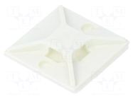 Holder; screw,self-adhesive; ABS; white; Tie width: 2.5÷4.8mm PANDUIT