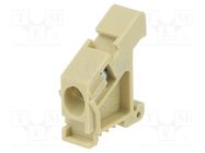 Holder; beige; Width: 10mm; TS15 WEIDMÜLLER